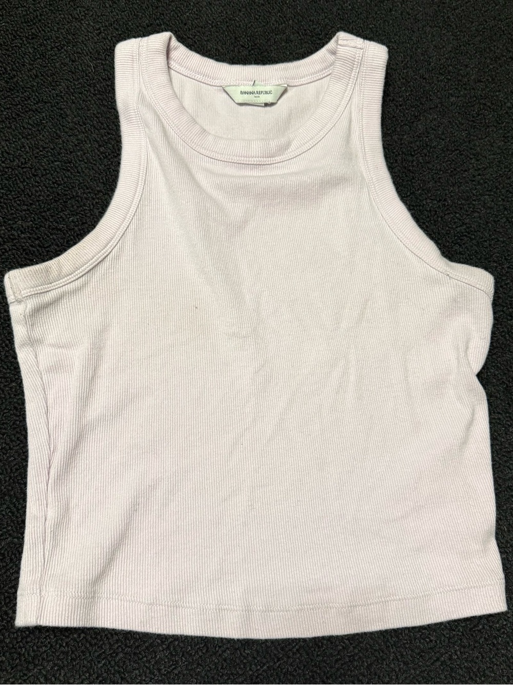 Banana Republic Factory Pale Lilac Ribbed Tank